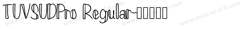 TUVSUDPro Regular字体转换
